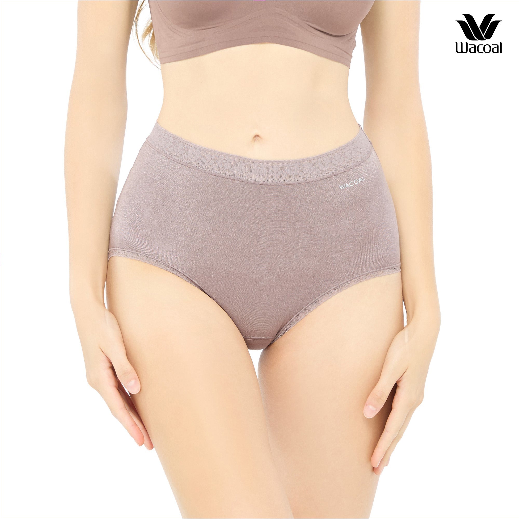 Wacoal H-fit secret support กางเกงในกระชับหน้าท้อง รุ่น WU4545 สีน้ำตาล (BT)