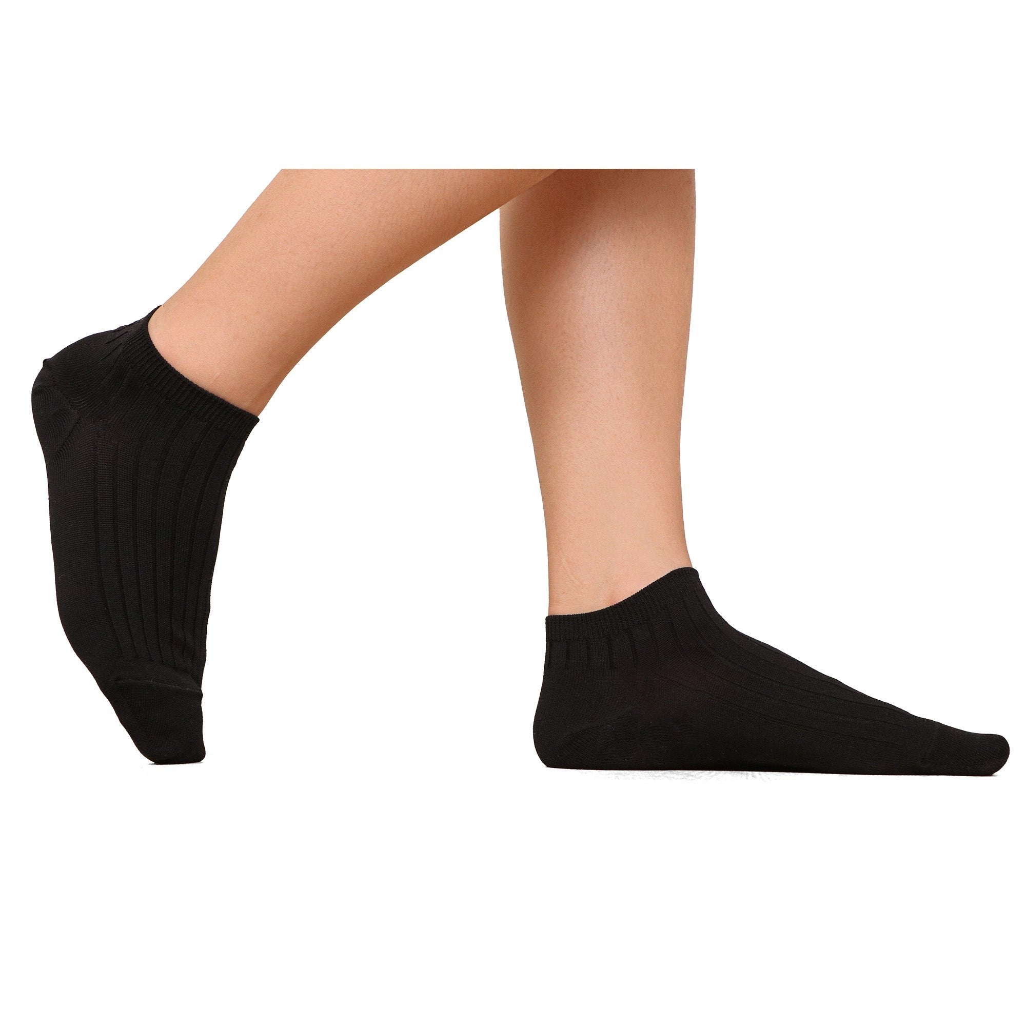 ถุงเท้าข้้อสั้น Cotton Socks Anti-bacteria รุ่น WW1106 สีดำ (BL)