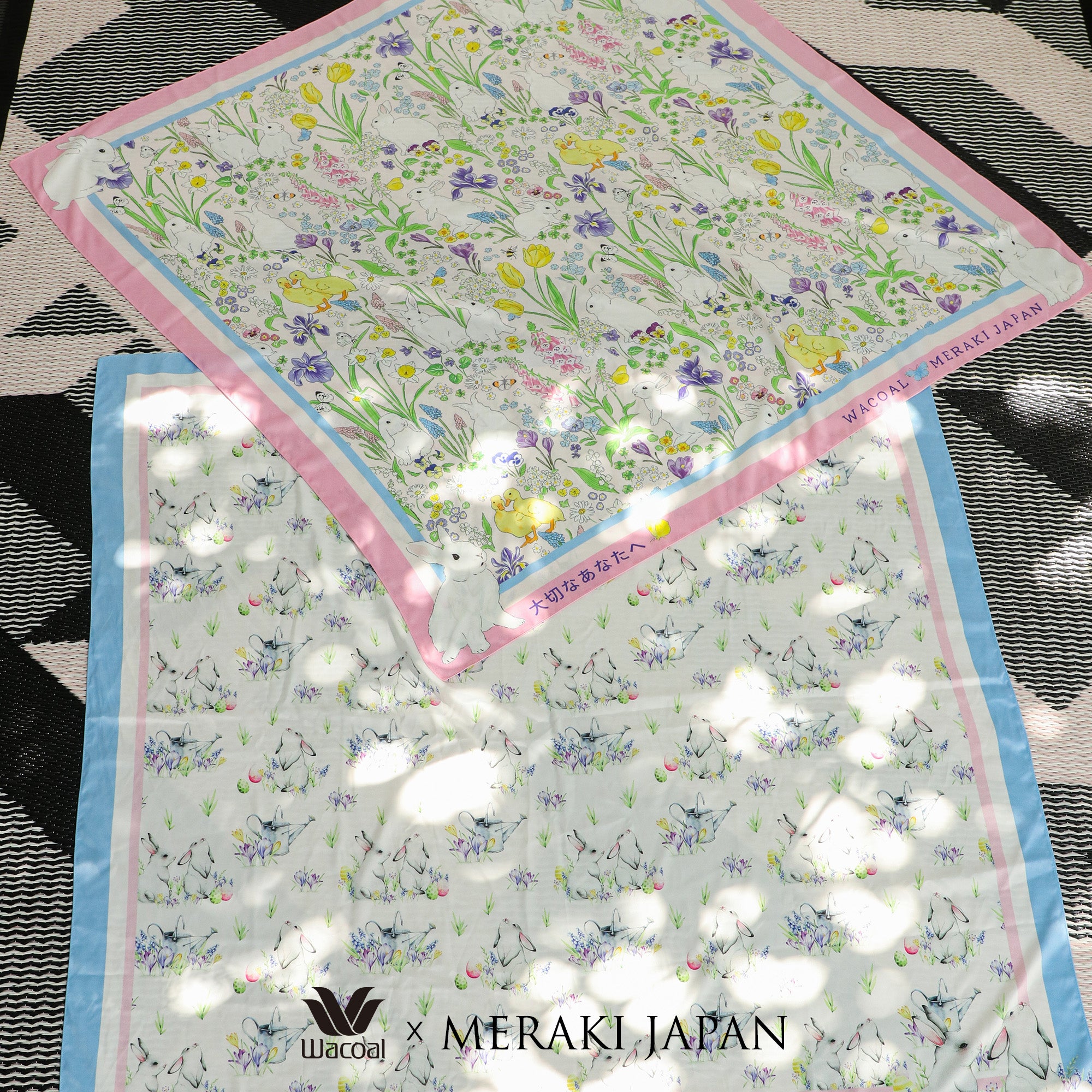 Wacoal x Meraki Rabbit in the Garden ผ้าคลุมไหล่/ผ้าคลุมอเนกประสงค์ รุ่น WW120300PI สีชมพู (PI)