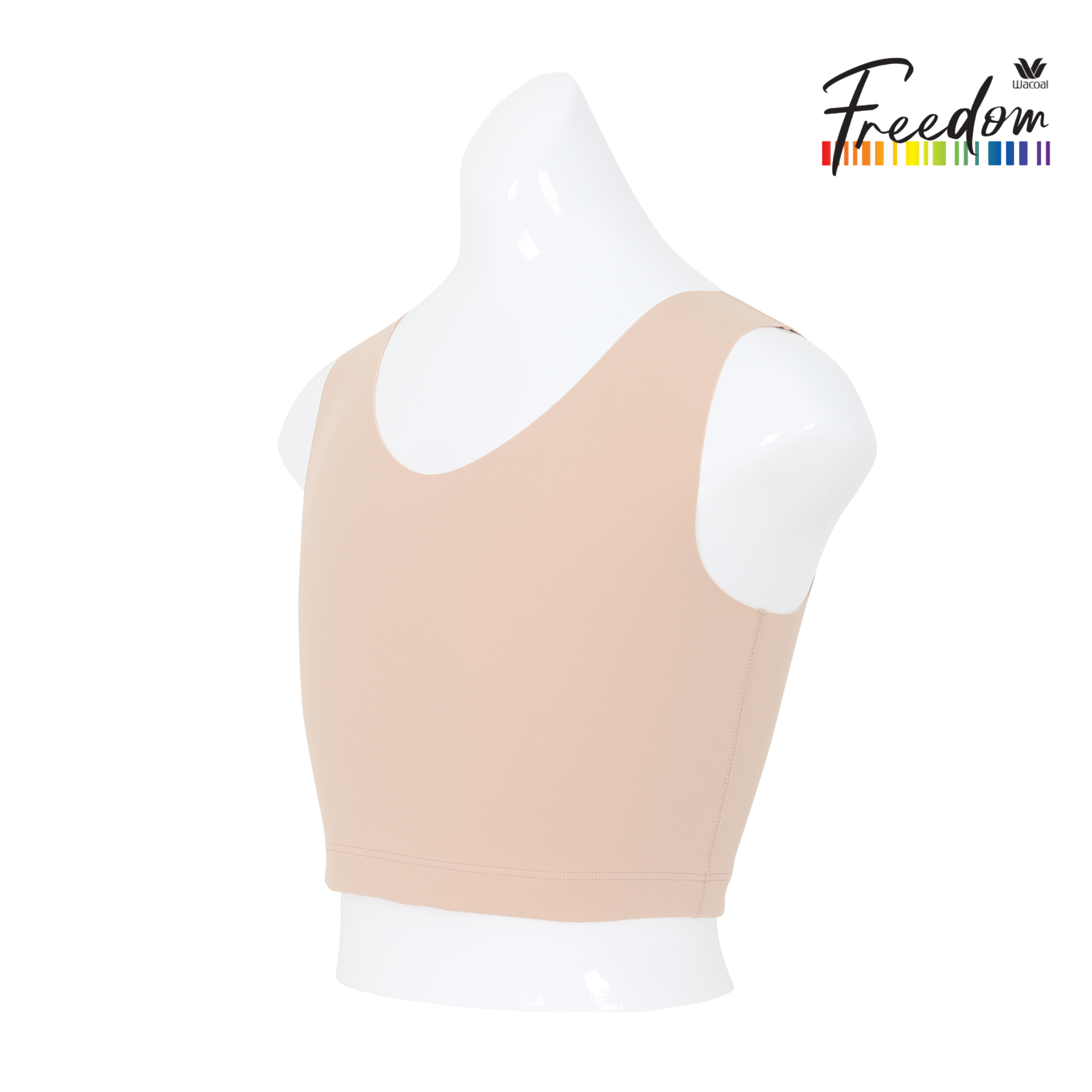 Wacoal FREEDOMเสื้อกล้ามกระชับอก Free cut แบบครึ่งตัว รุ่น WX1509 สีเบจ (BE)
