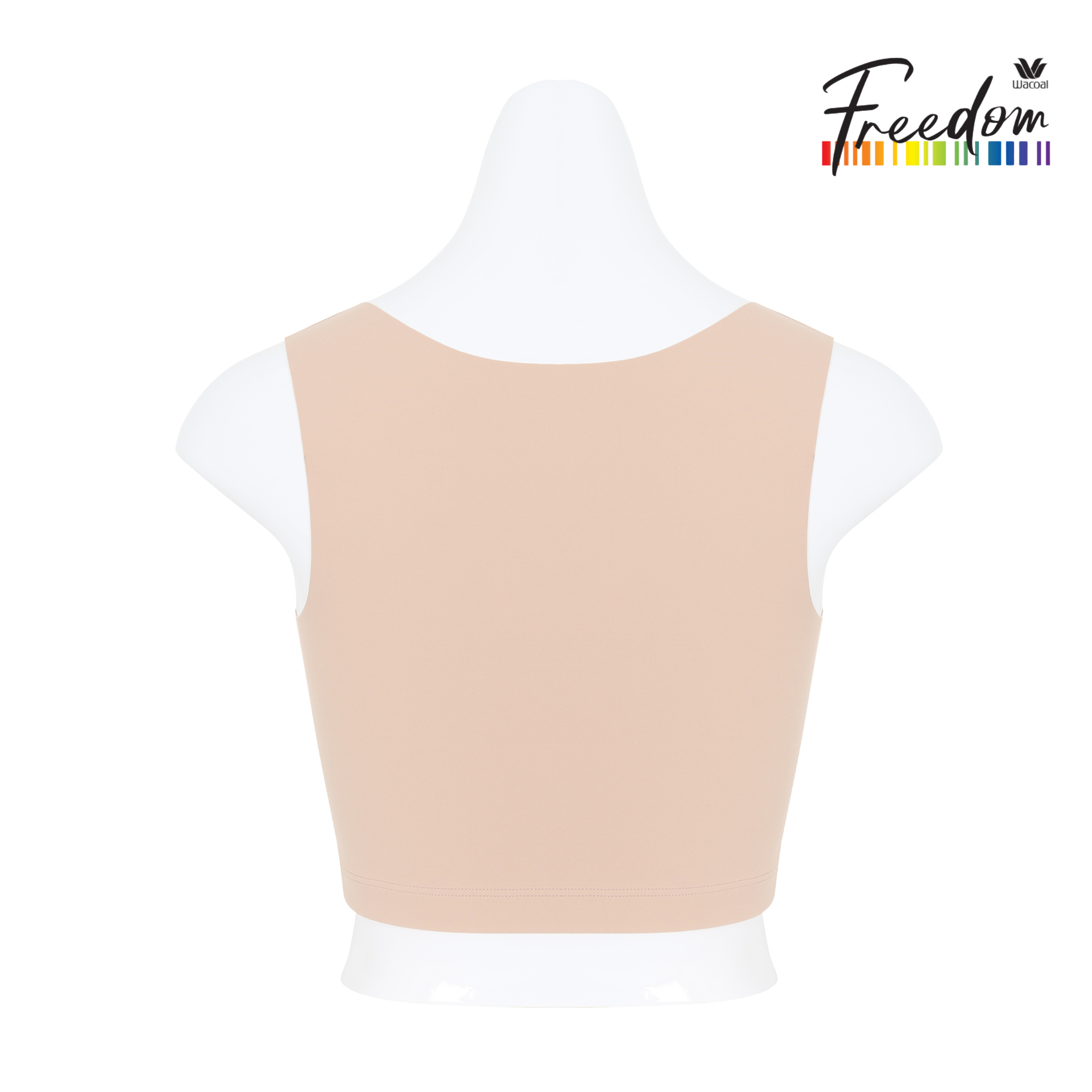 Wacoal FREEDOMเสื้อกล้ามกระชับอก Free cut แบบครึ่งตัว รุ่น WX1509 สีเบจ (BE)