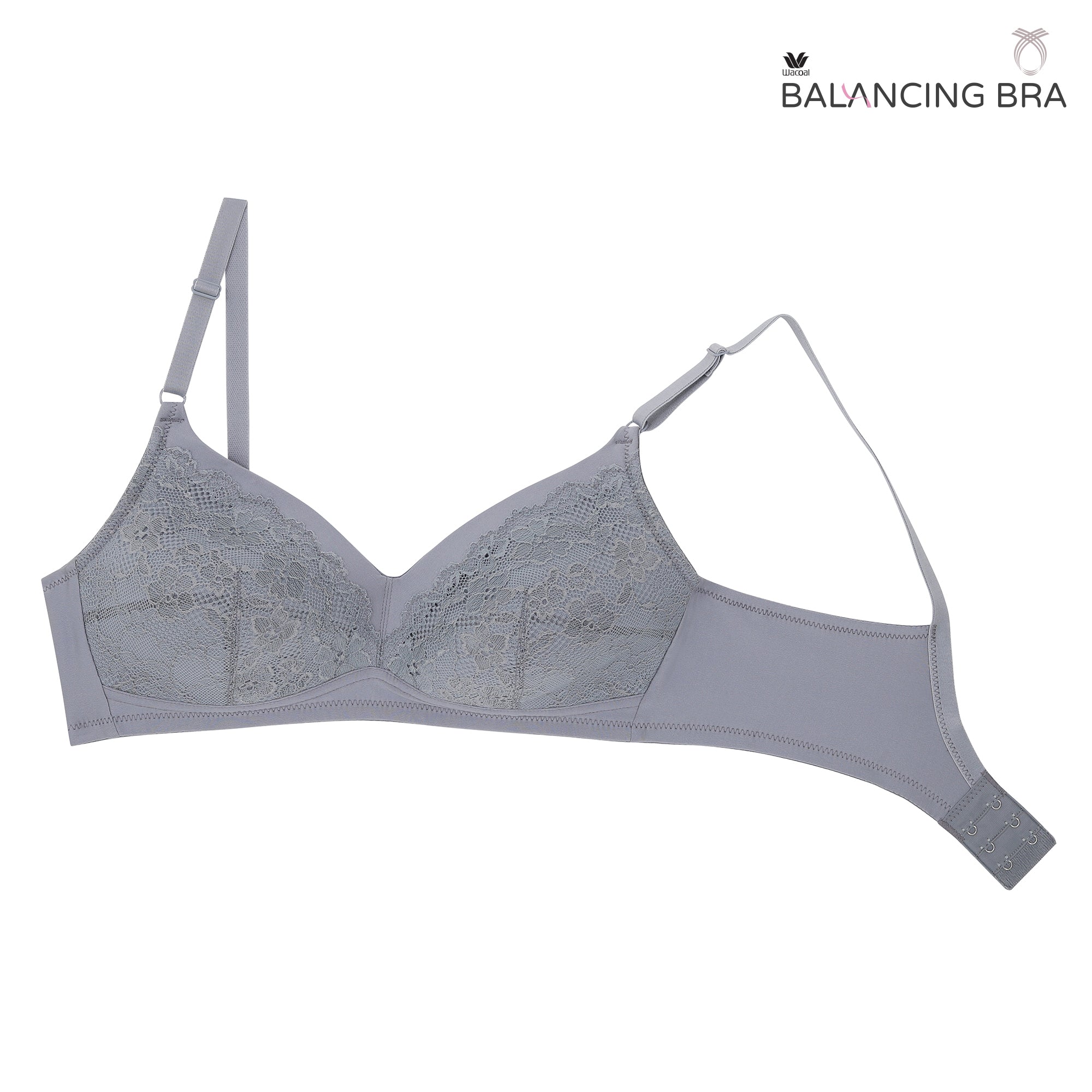 Wacoal Balancing Bra บราสำหรับใส่เต้านมเทียม รุ่น WXB515 สีเทา (GY)
