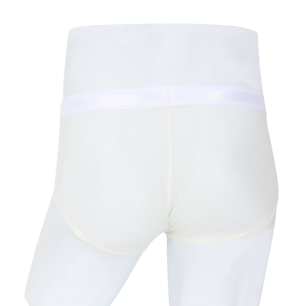 Wacoal Freedom กางเกงในชาย bikini เรียบเนียน กระชับ ผ้าทอลายตาข่ายรุ่น WXU301 สีครีม (CR)