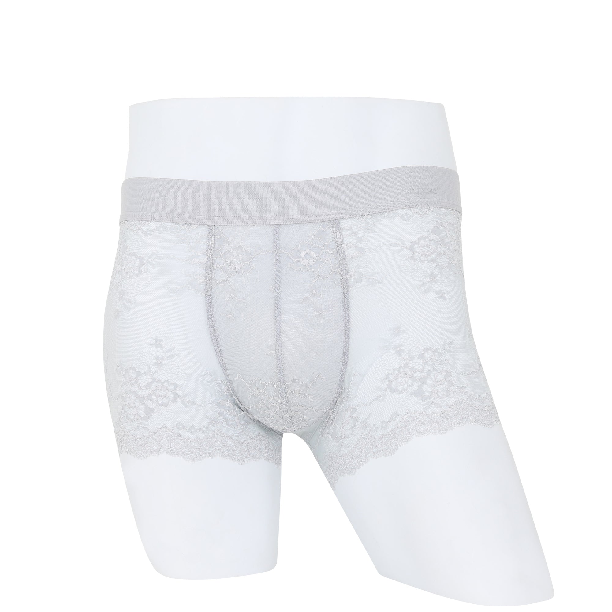 Wacoal Freedom LIMITED กางเกงลูกไม้ชาย(Lace Boxer) รุ่น WXU403 สีเทา (LI)