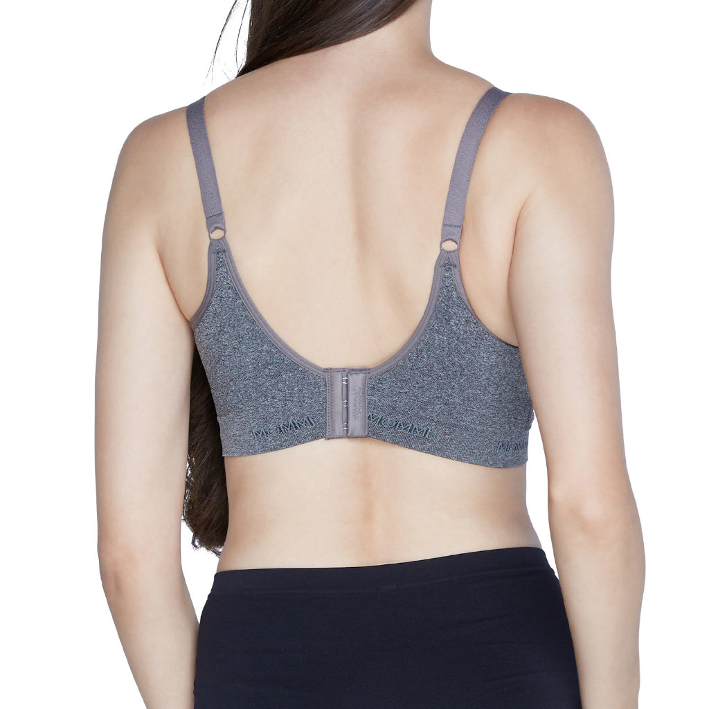 Wacoal Maternity Mommi Bra บราสำหรับให้นมบุตร รุ่น WM1Y02 สีเทาเข้ม (DG)