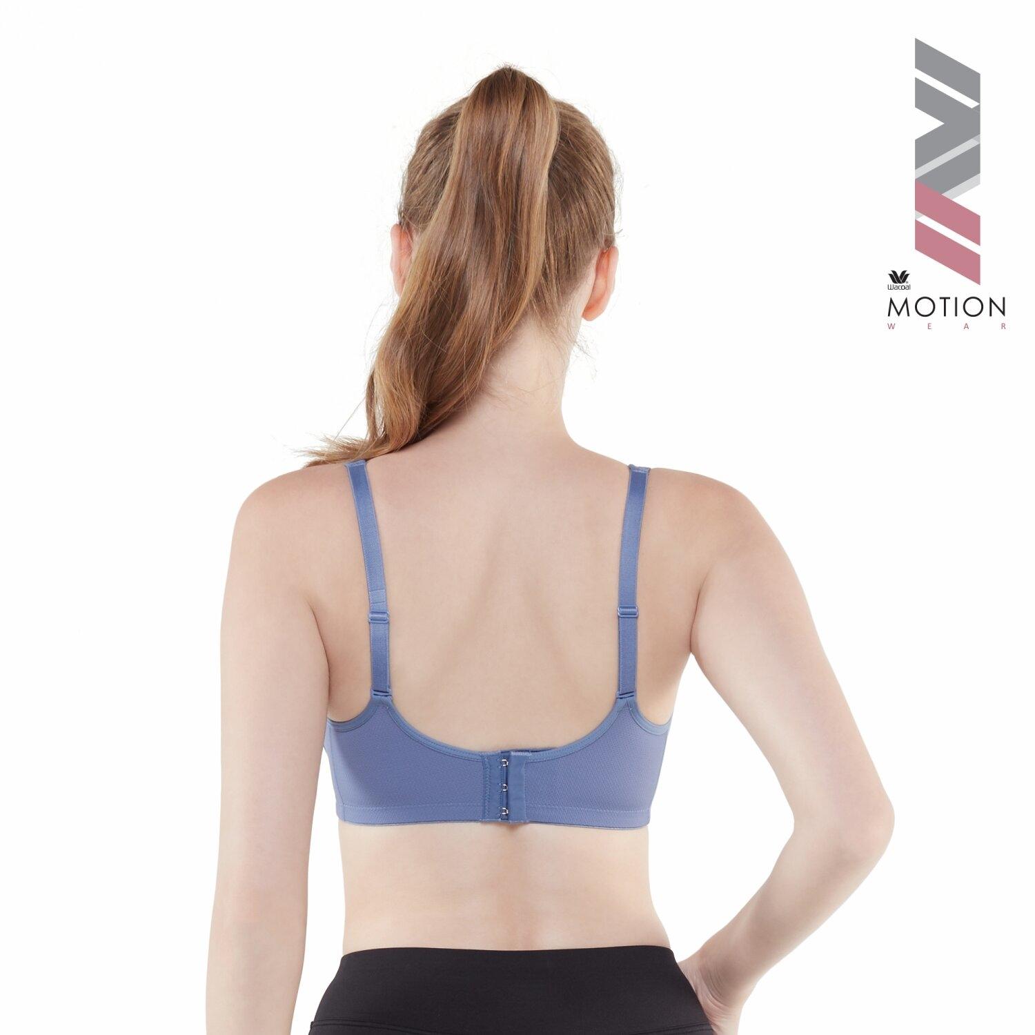 วาโก้บราสำหรับออกกำลังกาย crossfit(X) Motion Wear รุ่น WR1482 สีเทาออกน้ำเงิน (NG)