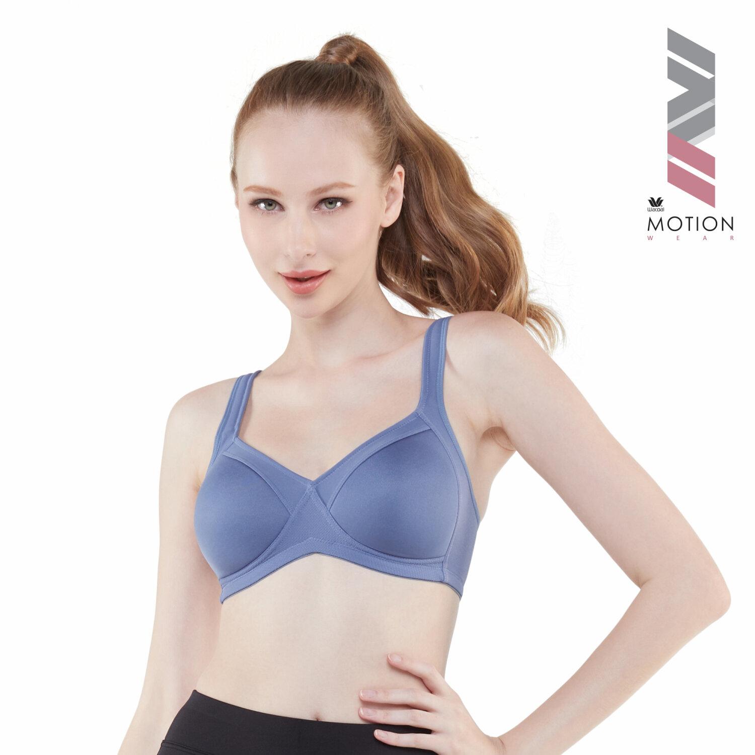 วาโก้บราสำหรับออกกำลังกาย crossfit(X) Motion Wear รุ่น WR1482 สีเทาออกน้ำเงิน (NG)
