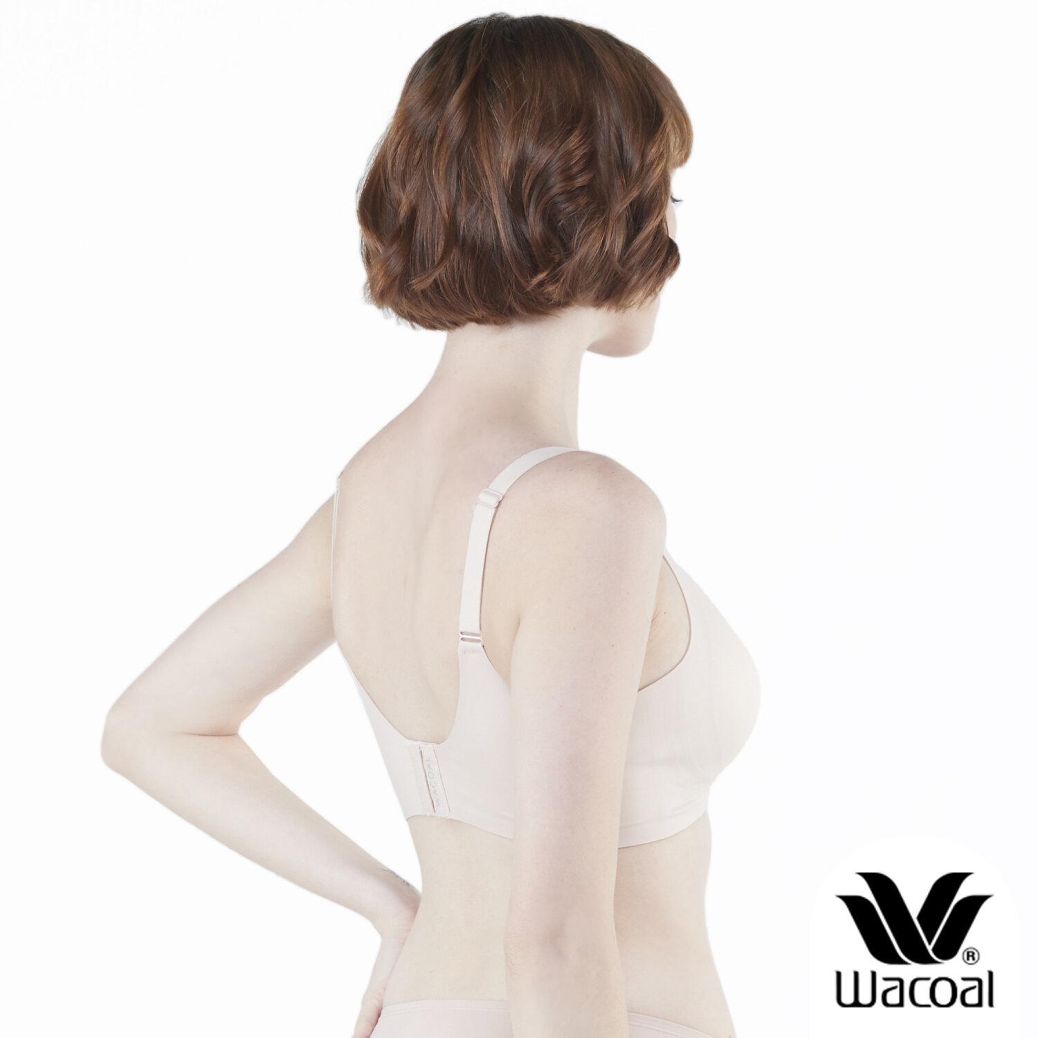 Wacoal ชุดชั้นเนียน บราไร้โครง Smart Size เสริมฟองน้ำ รุ่น WB3Y28 สีเบจ (BE)