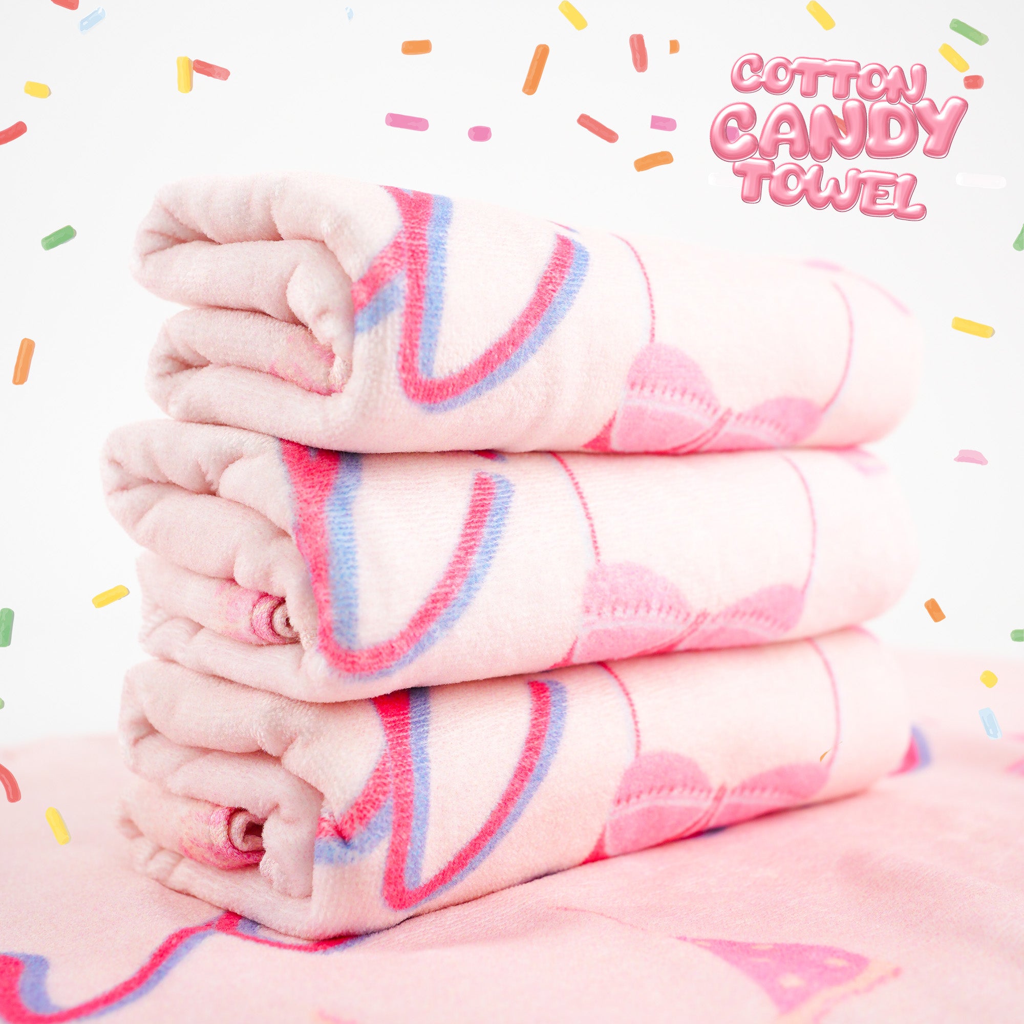 Wacoal Cotton Candy Towel ผ้าขนหนูเช็ดผม รุ่น WW120500 สีชมพู (PI)