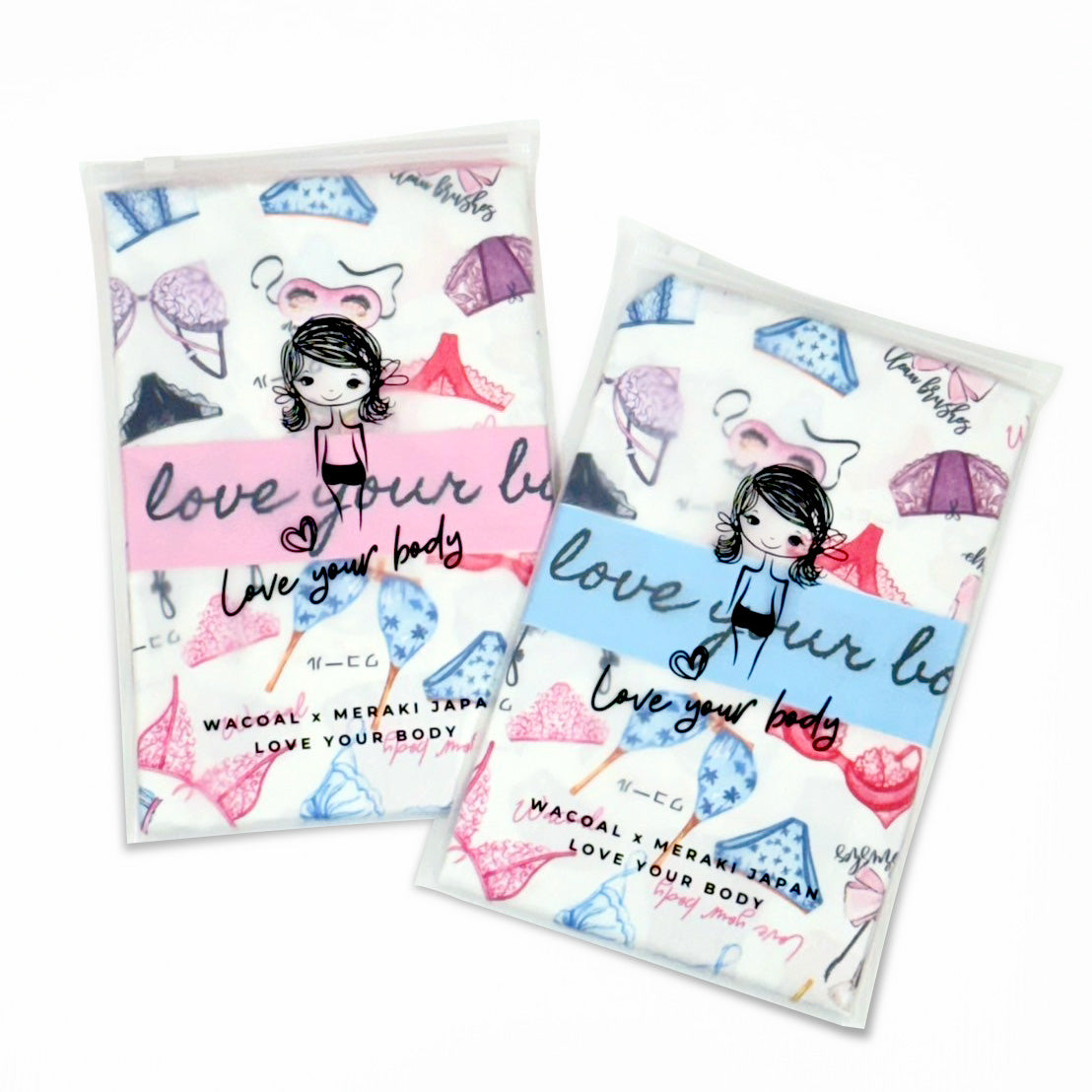 Wacoal x Meraki Twilly and Scarf Set เซตผ้าคลุมไหล่และทวิลลี่ รุ่น WW1207 สีชมพู (PI)