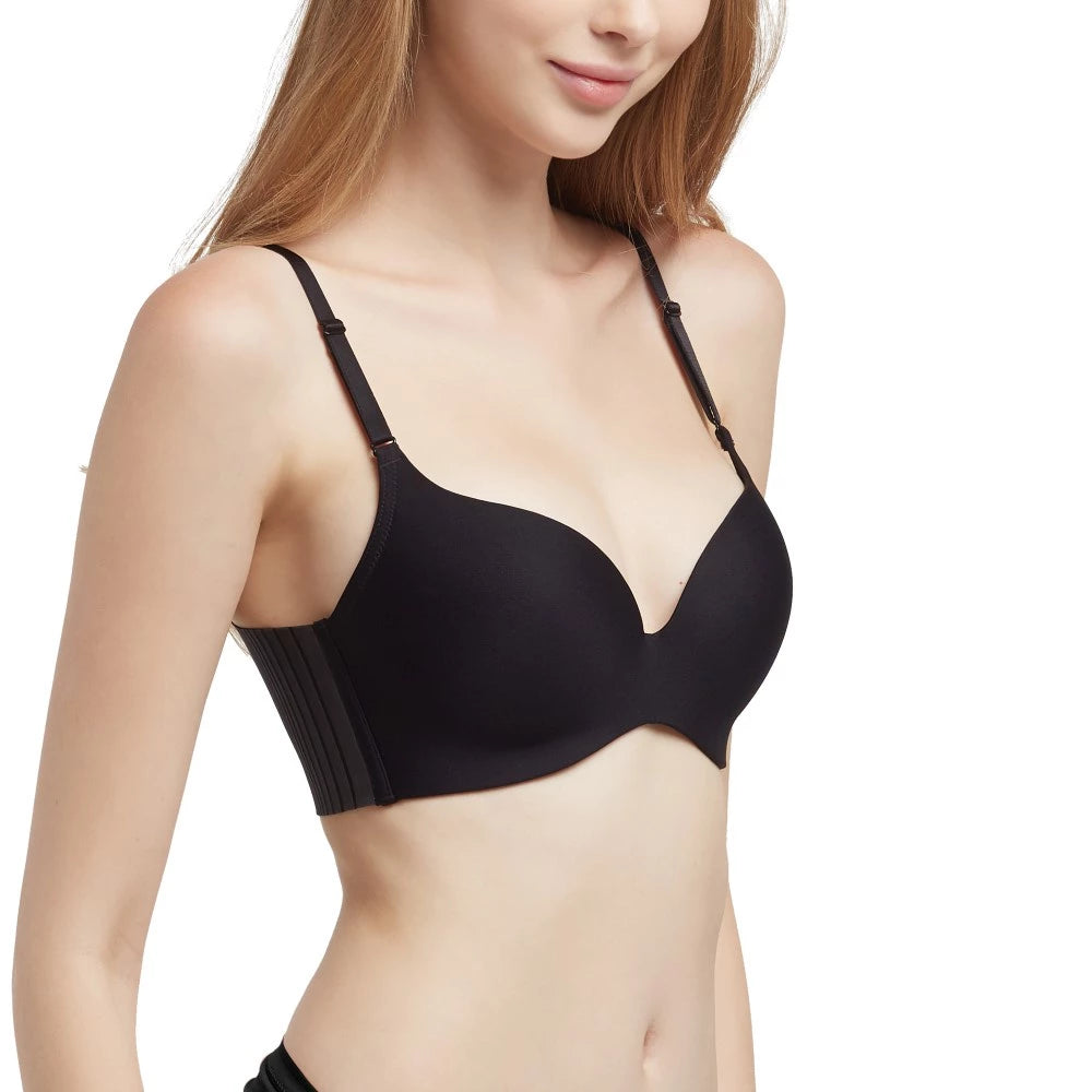 Wacoal Mood Travel Bra Comfy บราม้วนได้ ไร้โครง รุ่น MM1E70 สีดำ (BL)