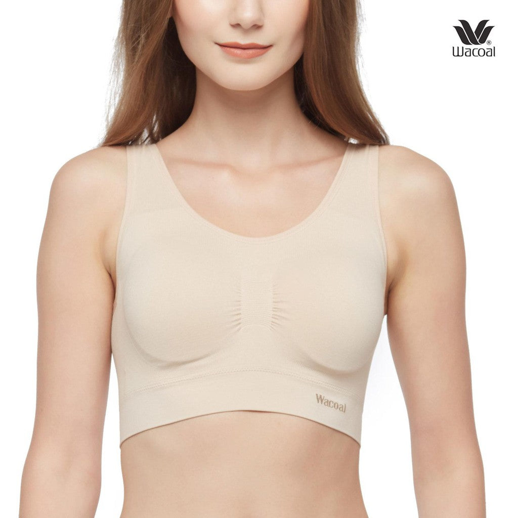 Wacoal Lingerie บราสวมหัว ไร้ตะเข็บ รุ่น WH9C35 สีเบจ (BE)