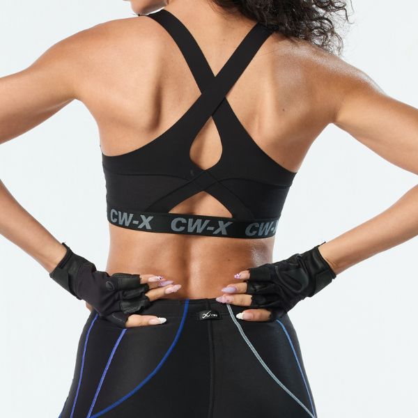 CW-X Sports Bra บราออกกำลังกาย แบบสวมหัว รุ่น IC4184 สี BL