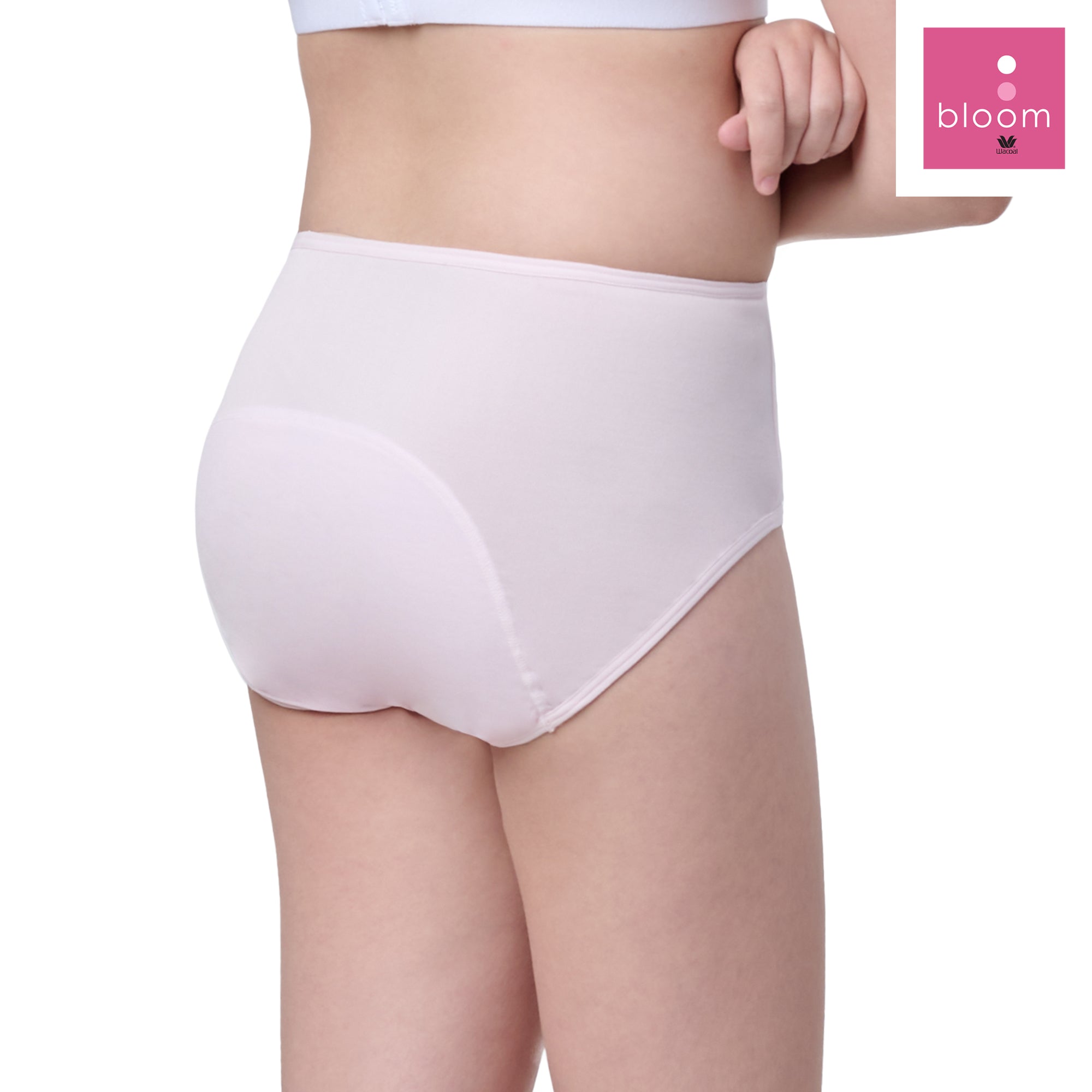 Wacoal Bloom Hygieni กางเกงในอนามัยเด็ก สำหรับกลางวัน รุ่น MU5B12 สีชมพูอ่อน (PI)