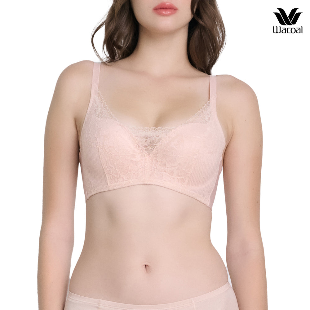 Wacoal บรามีโครง เสริมฟองน้ำบาง 8  มิล รุ่น WB5P26 สีเบจ (BE)