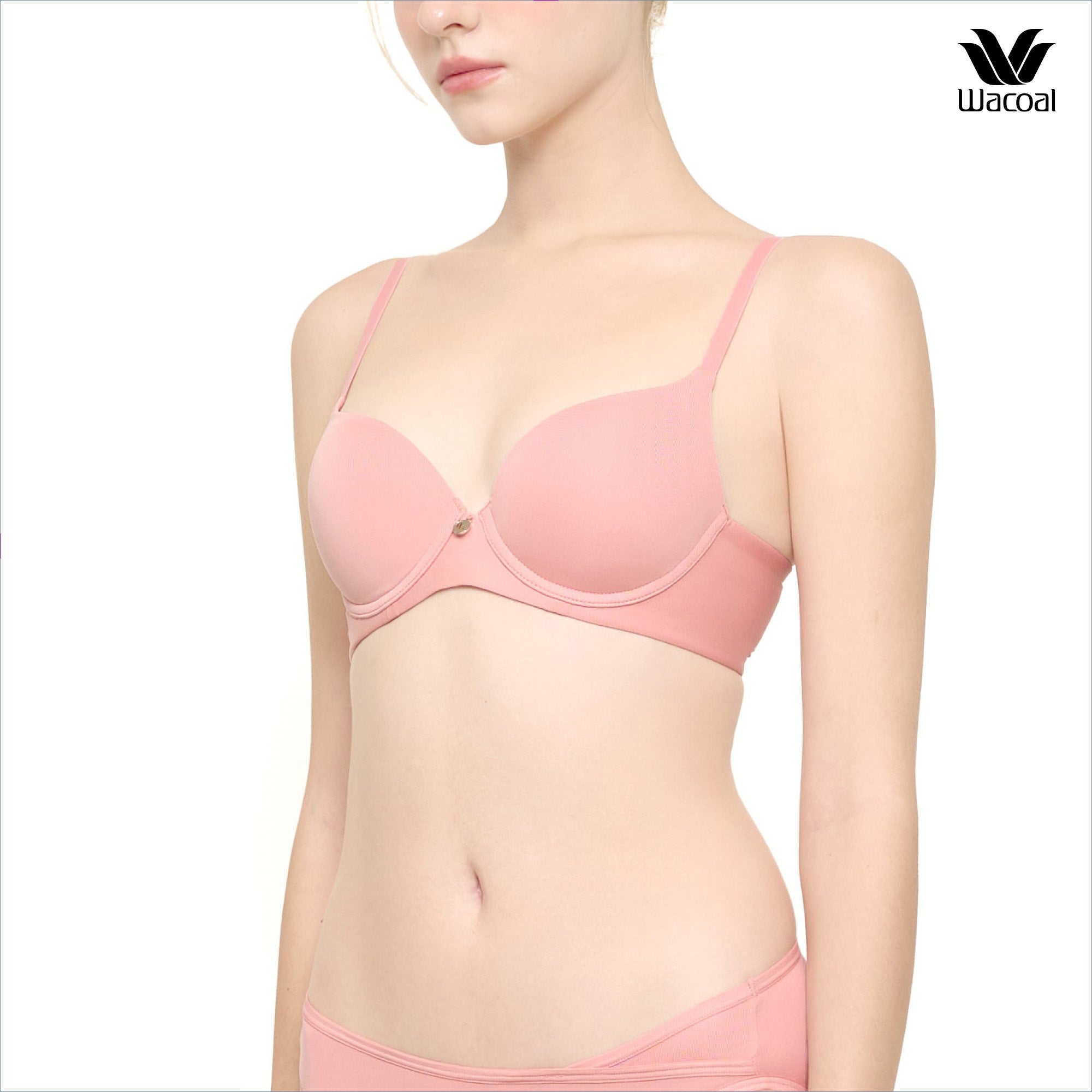 Wacoal Cool Innovation บรามีโครง ฟองน้ำบาง 10 มิล รุ่น WB5P63 สีเนื้ออมส้ม (TO)