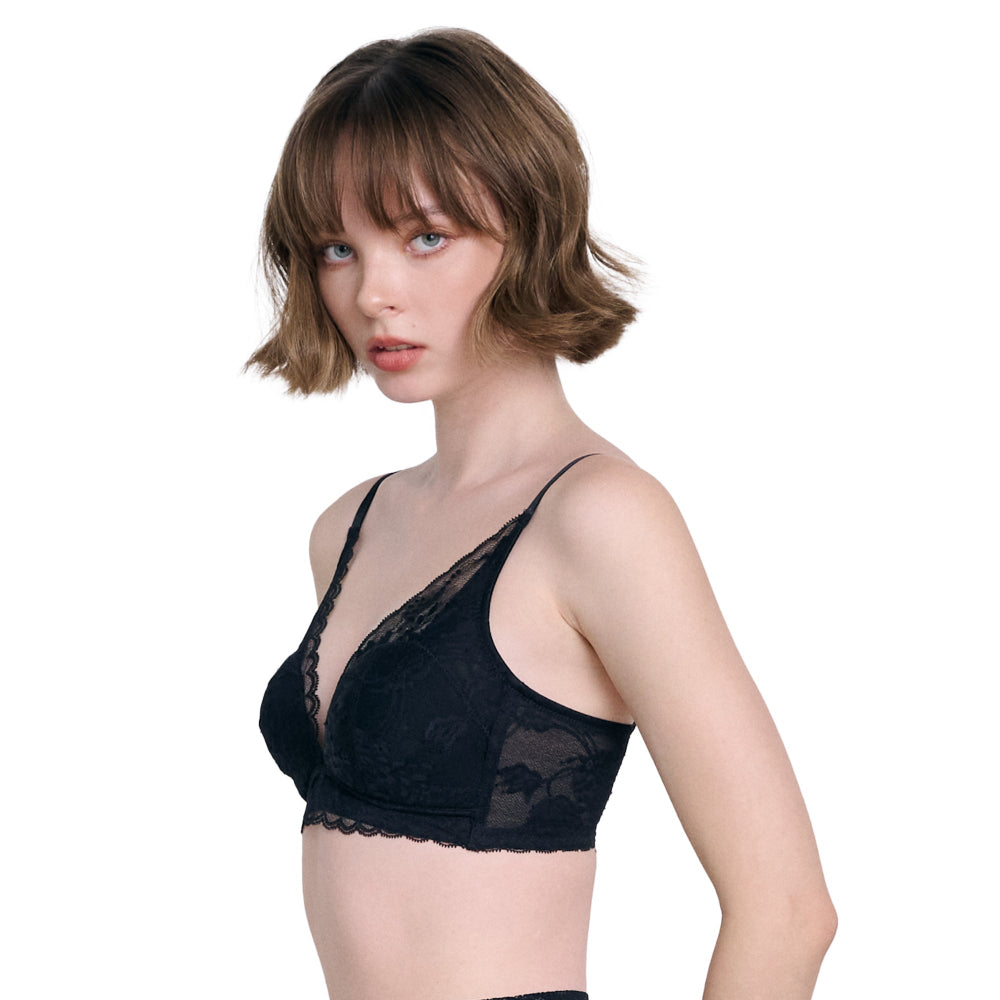 WacoalxPhannapast บราไร้โครงใส่สบาย ฟองน้ำนุ่ม รุ่น WB5X65 สีดำ (BL)