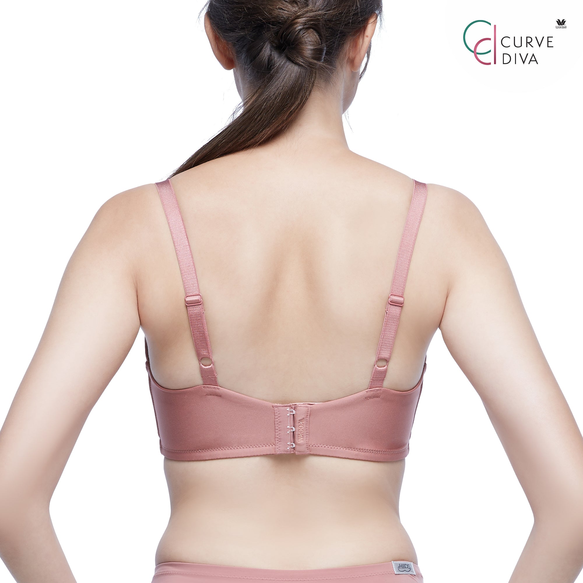 Wacoal Curve Diva บราเก็บกระชับสาวคัพใหญ่ รุ่น WB7540 ( เข้าคู่กางเกงรุ่น WY1181 ) สีส้มอมน้ำตาล (PO)
