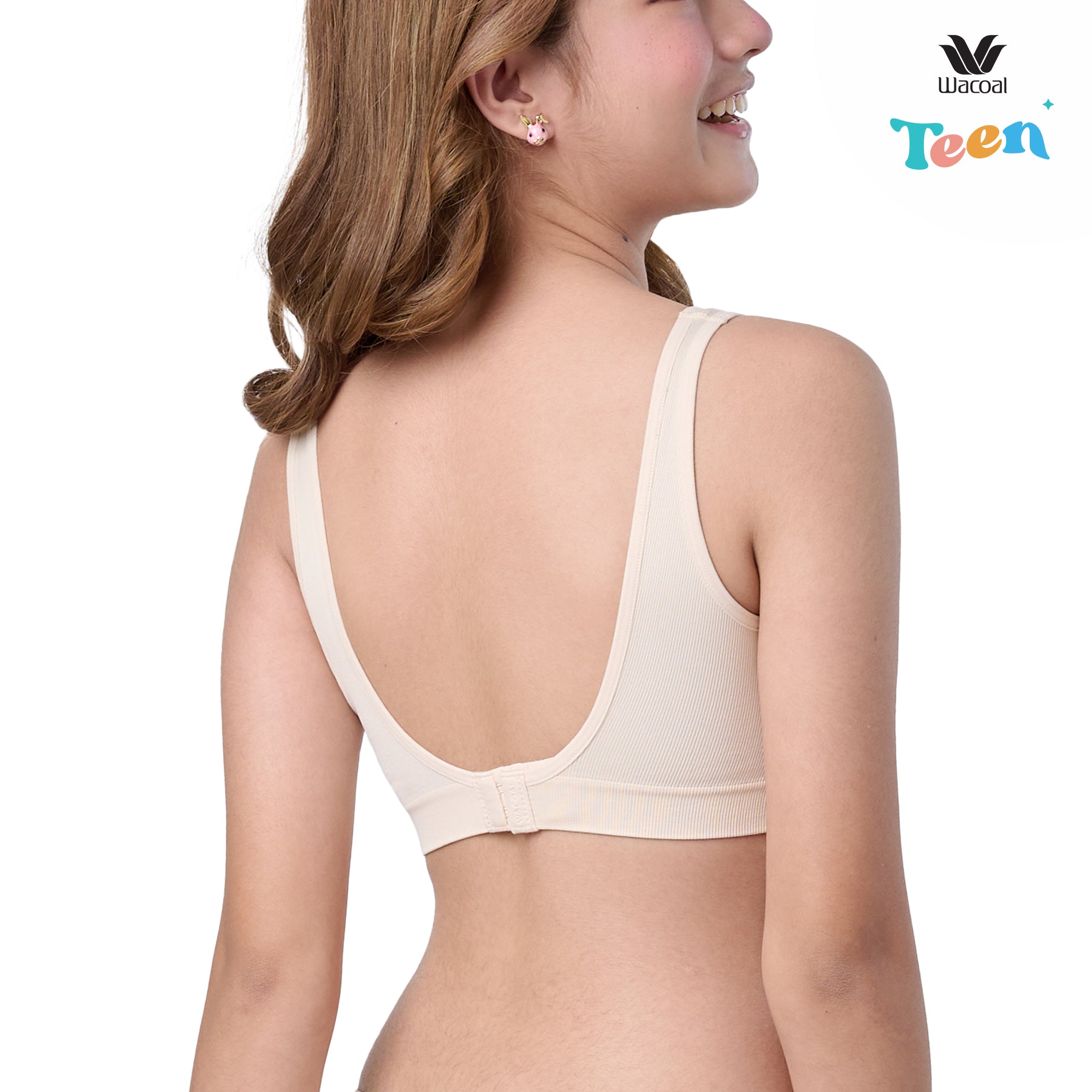 Wacoal Teen ชุดชั้นในสำหรับวัยใส บราไร้โครง รุ่น WBT108 สีเนื้อ (NN)