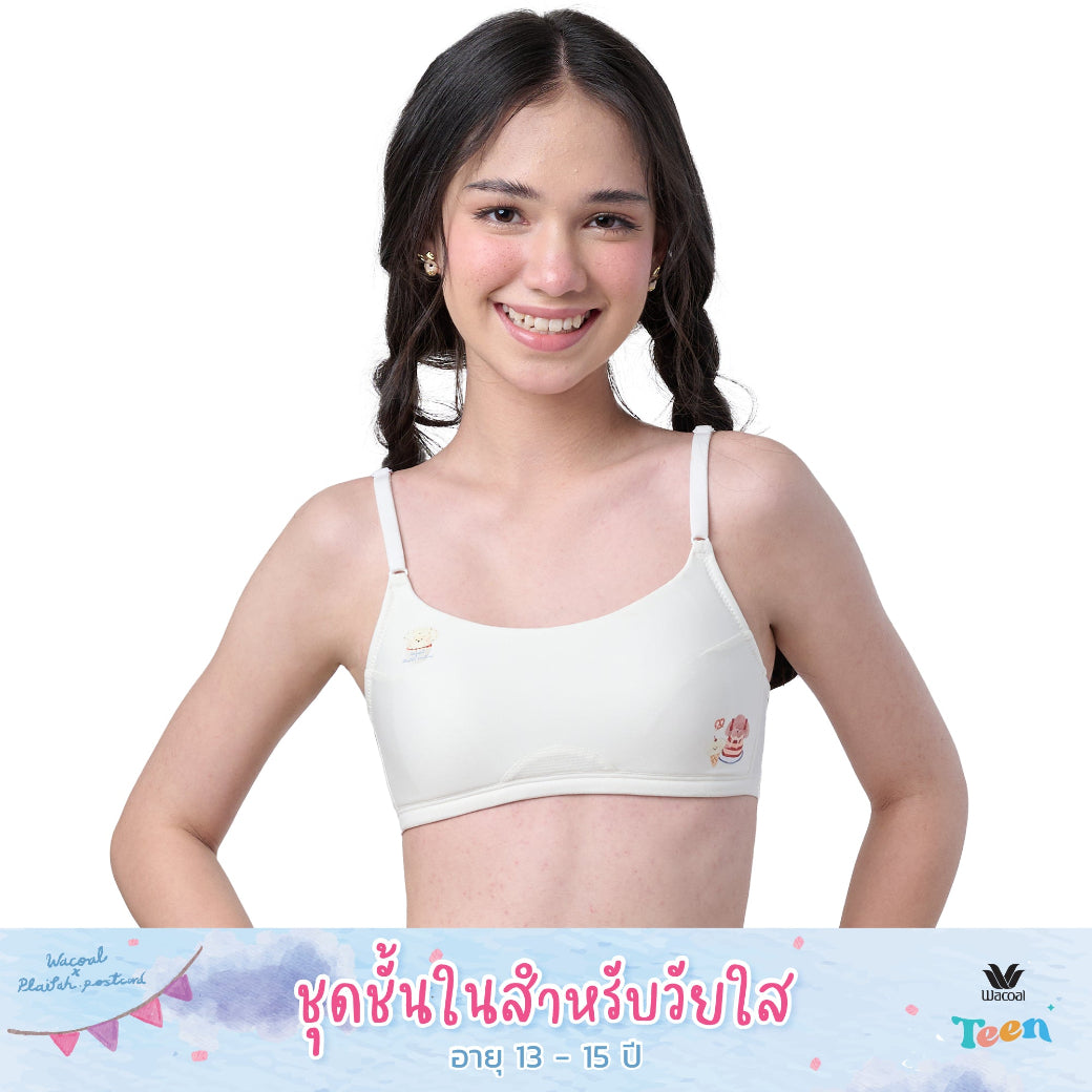 Wacoal Teen ชุดชั้นในสำหรับวัยใส บราไร้โครง รุ่น WBT315 สีครีม (CR)