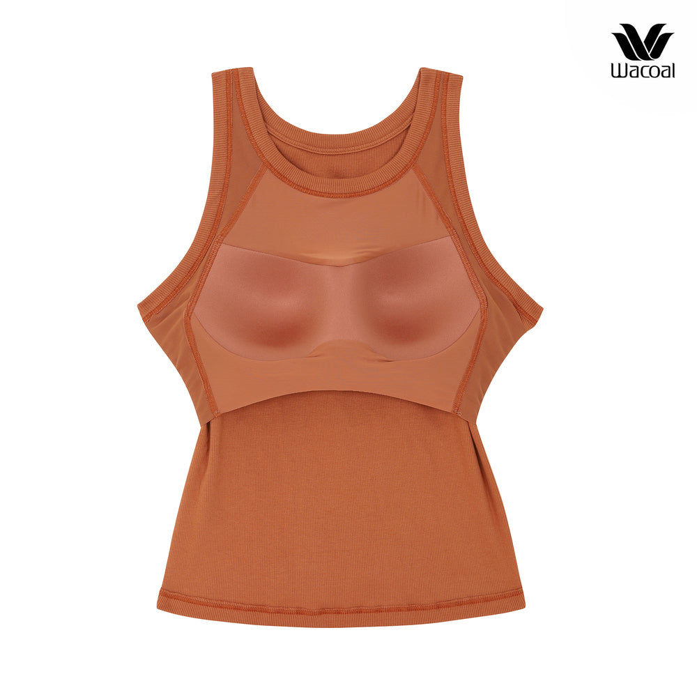 Wacoal เสื้อกล้ามเสริมบรา Bra Top รุ่น WH4A06 สีน้ำตาล (BR)