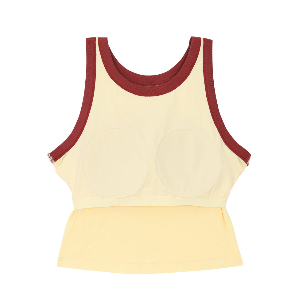 Wacoal X Milly & Mercy เสื้อกล้ามมีบรา รุ่น WH4N17 สีเหลือง (YE)