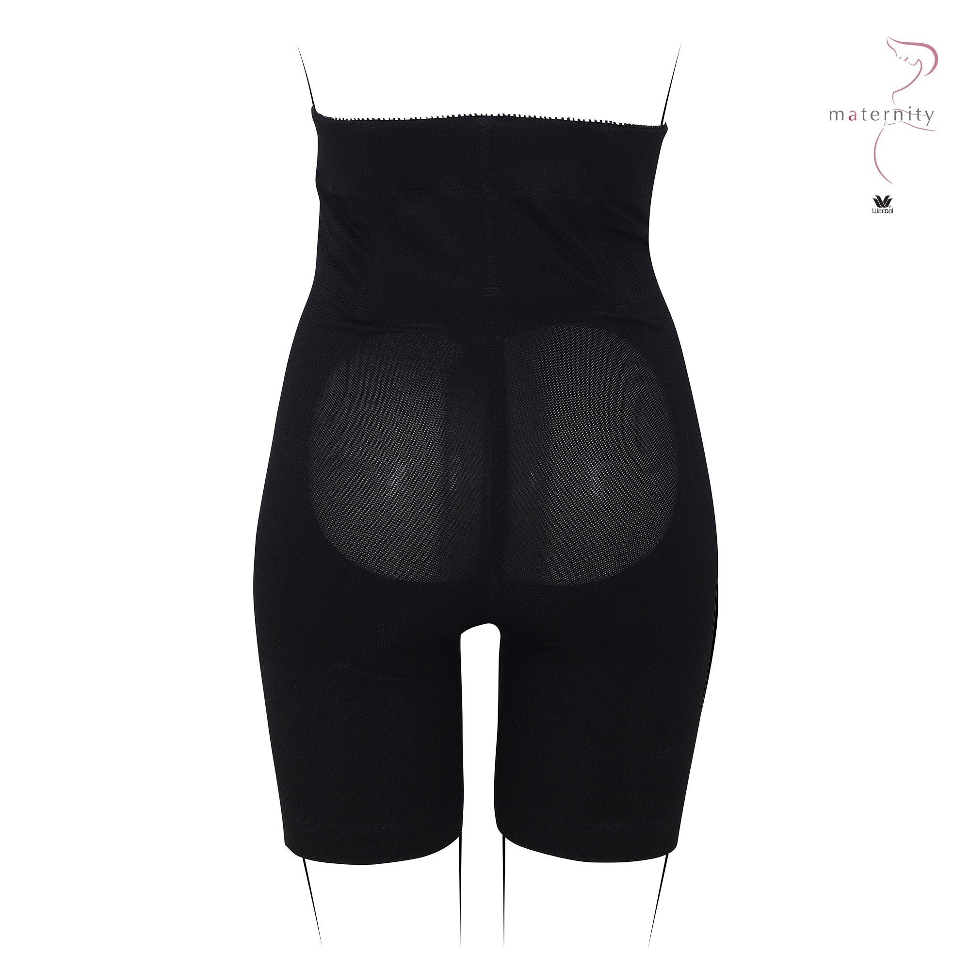 Wacoal Maternity Stay สเตย์สำหรับคุณแม่หลังคลอด รูปแบบขายาวเอวสูง รุ่น WM2061 สีดำ (BL)