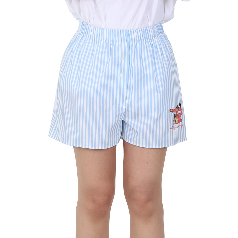 Wacoal X Milly & Mercy บ็อกเซอร์ลายทาง รุ่น WN5D03 สีฟ้า (SX)