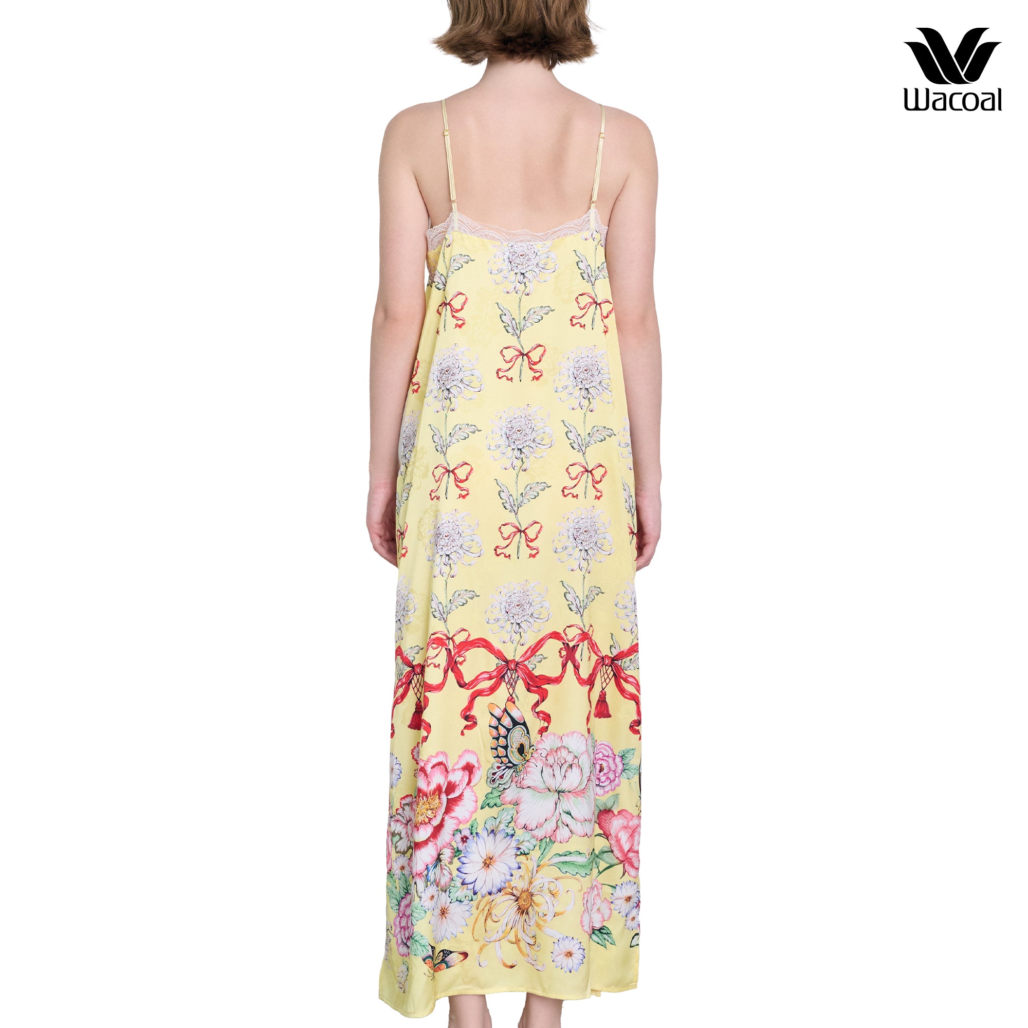 Wacoal X Phanna เดรสกระโปรงยาว รุ่น WN6D10 สีเหลือง (YE)