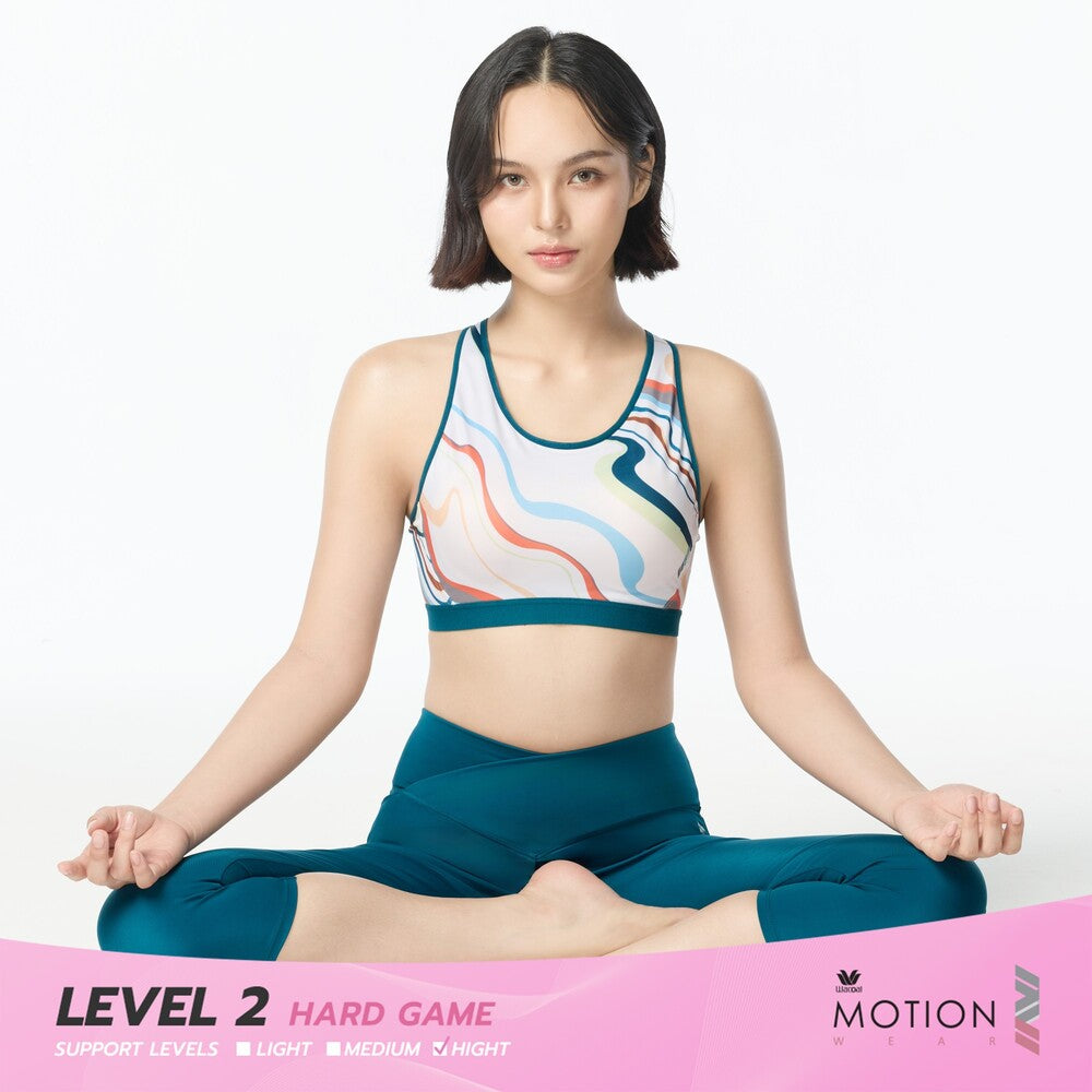 Wacoal Motion Wear บราสำหรับออกกำลังกาย In to Out รุ่น WR1250 สีขาว (WH)