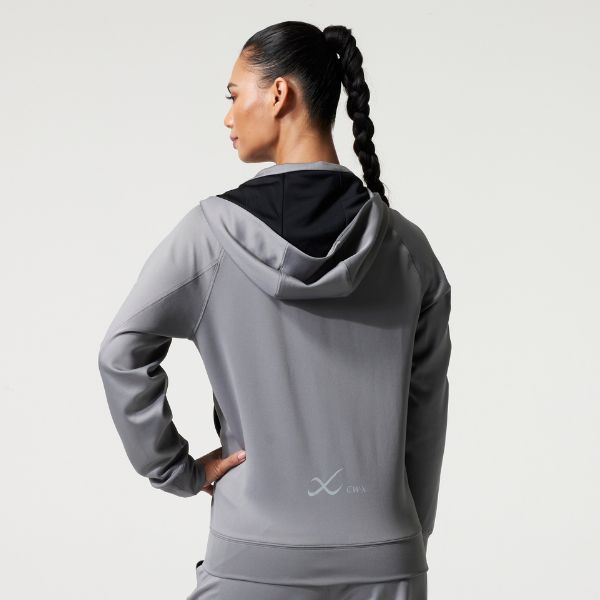 CW-X Jacket Unisex เสื้อแจ็คเก็ต ผู้ชายและผู้หญิง รุ่น IC6291 สีเทา (GY)