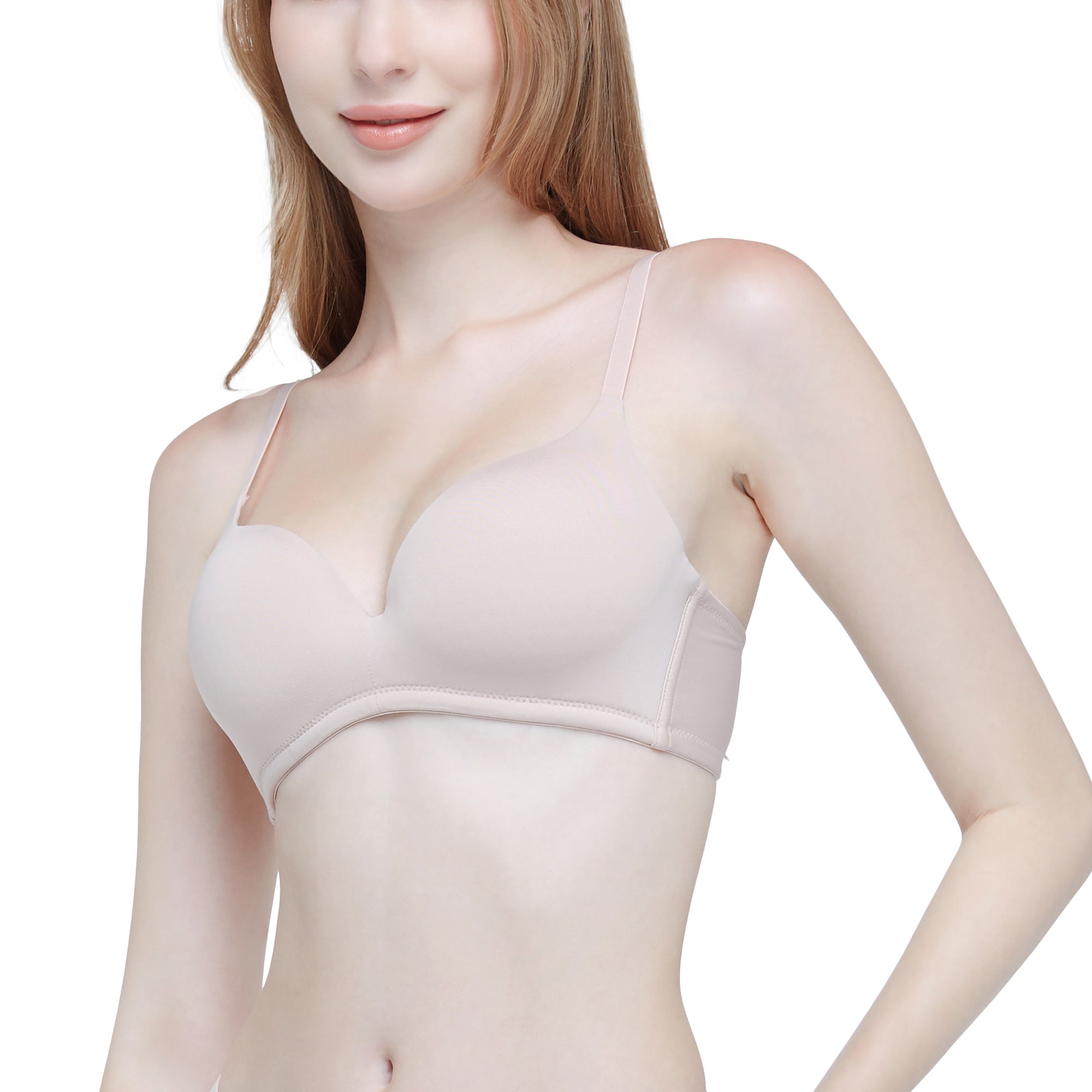Wacoal Seamless Bra บราไร้โครง เต้าเรียบใส่สบาย รุ่น WB5X63 สีเบจ(BE)